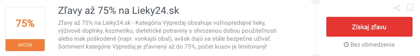 Zľavové kódy Lieky24