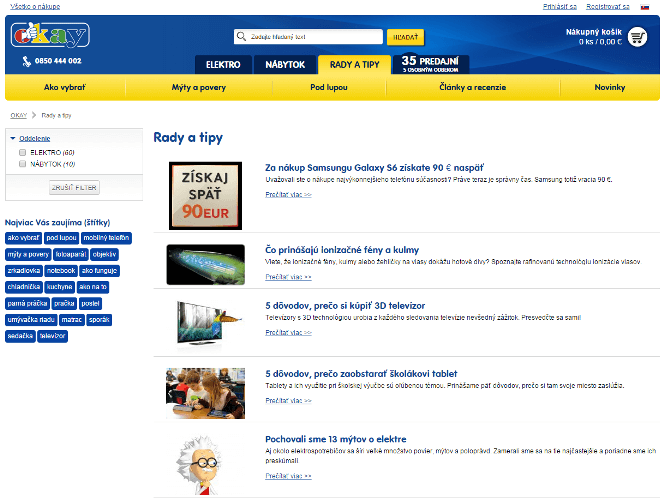 Ukazka z rubriky rady a tipy