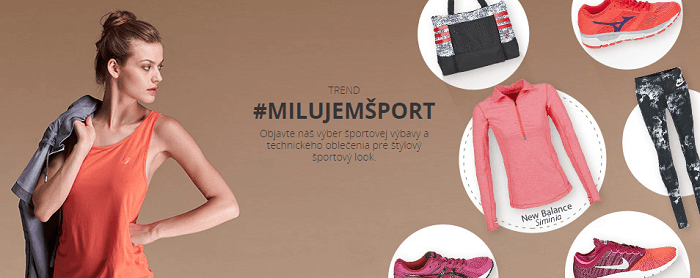 Všetko potrebné pre aktívne trávenie voľného času nájdete v kolekcii #MILUJEMŠPORT