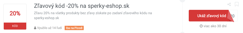 Šperky-eshop zľavový kód