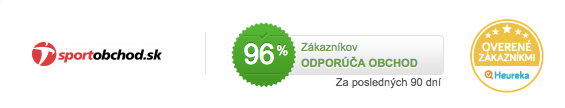 Ocena Sportobchod.sk na portalu Heureka wynosi 96%