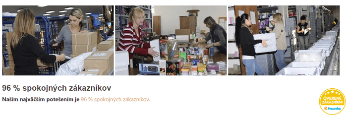 Každá zásielka je poctivo balená, o tom svedčí 96 % spokojných zákazníkov