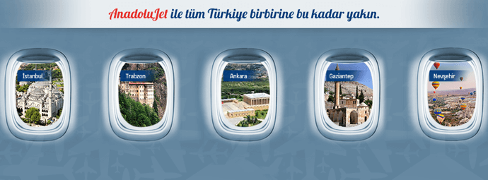Bir Türk Hava Yolları markası olan AnadoluJet