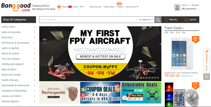bang good Banggood web sitesi