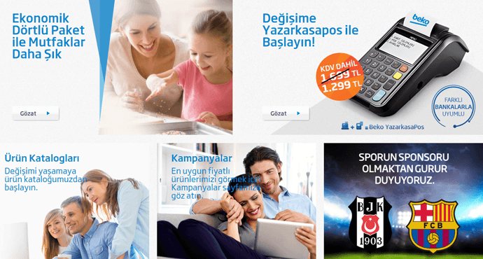 Beko mağazası ürünleri