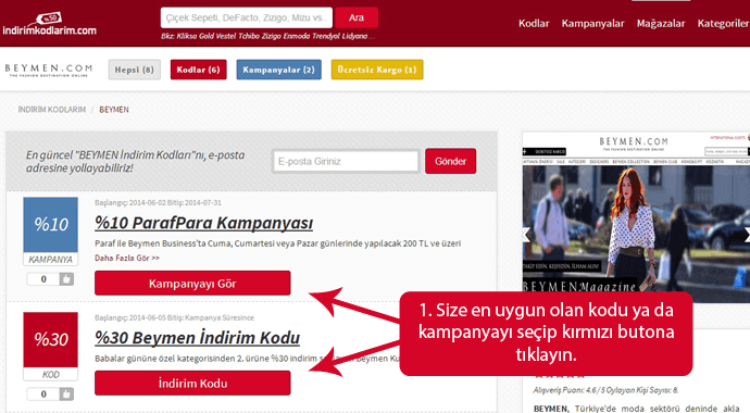 Beymen İndirim Kupon Kodu Beymen İndirim Kupon Kodu