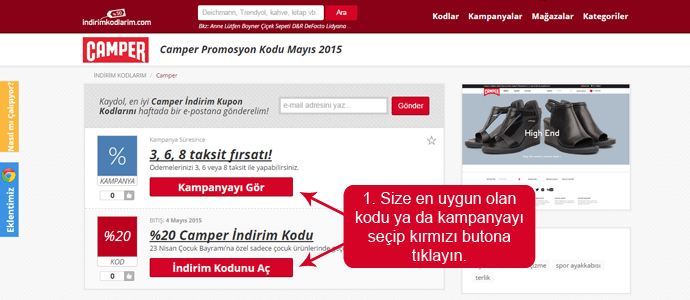 Gecerli Camper Kampanya 10 Ocak 2021