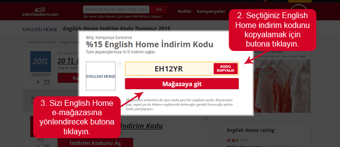 English Home İndirim Kodu English Home indirim kodu