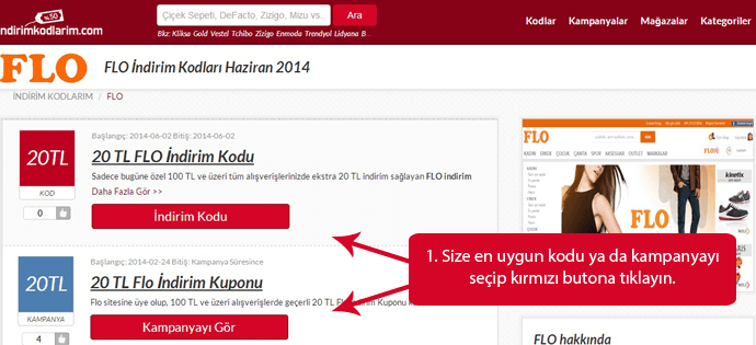 Flo indirim kodları Flo indirim kodları