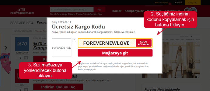 Forever New indirim kodunu kopyala