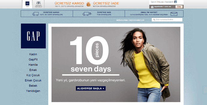 hediye çeki kodları GAP