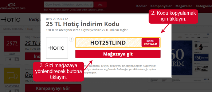 Hotic indirim kodları