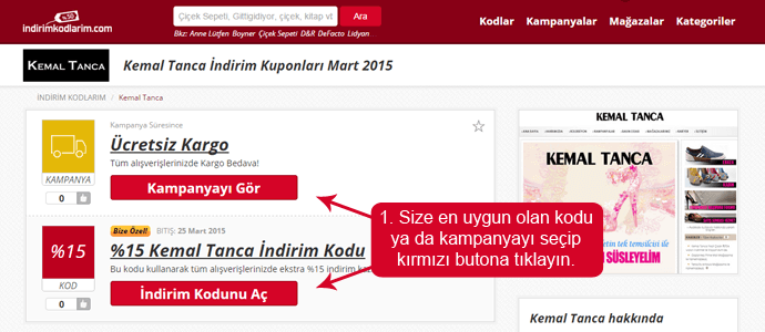 hediye çeki kodları Kemal Tanca