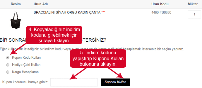 indirim çeki kodları Kemal Tanca