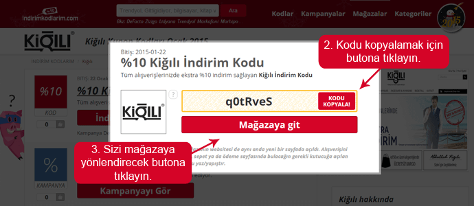 Kiğılı indirim kodu