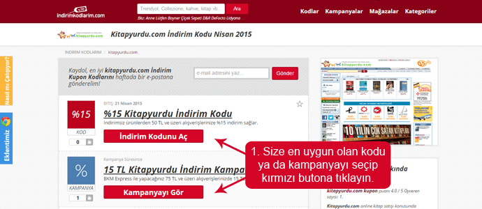 Kitapyurdu indirim kodları