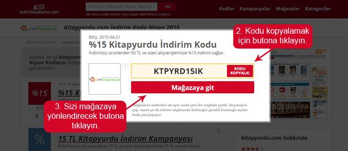Kitapyurdu indirim kodunu kopyala