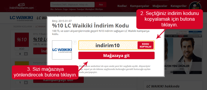 LC Waikiki indirim kodu