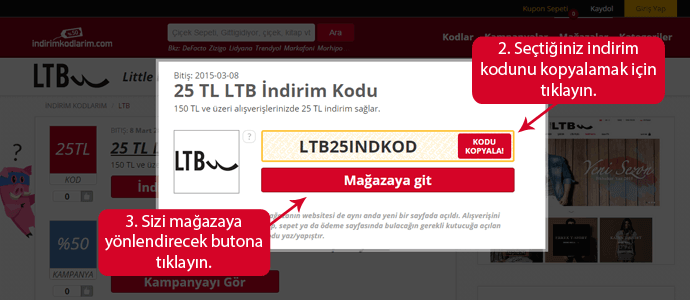 LTB indirim kodunu kopyala