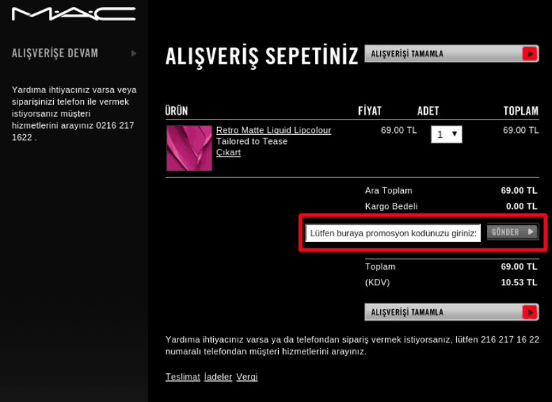 Mac kozmetik Mac kozmetik