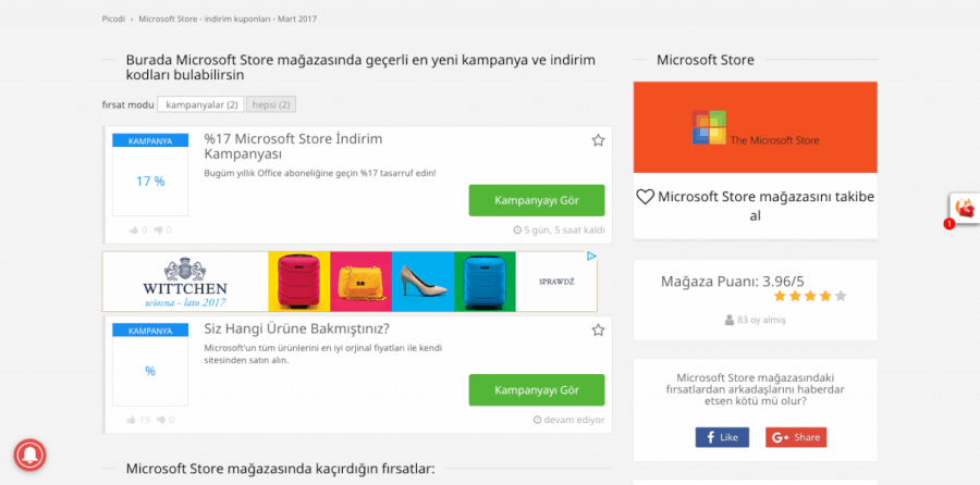 microsoft indirim kampanyası