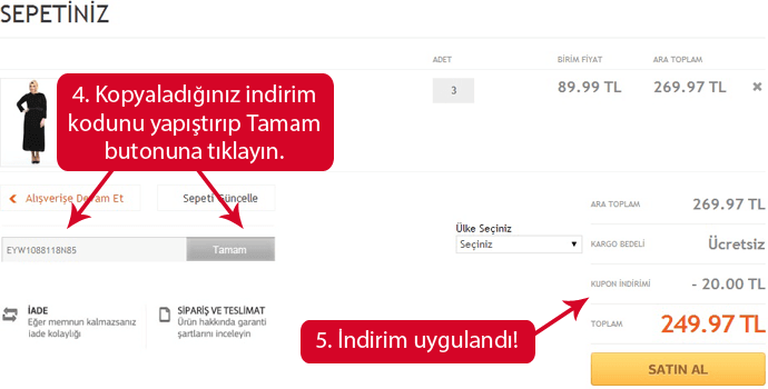 Modanisa Kupon Kodu Kullanımı Modanisa Kupon Kodu