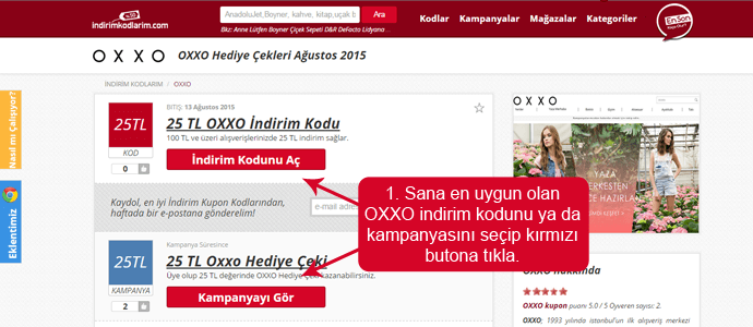 Oxxo indirim kodu nasıl kullanılır? Oxxo indirim kodu nasıl kullanılır?