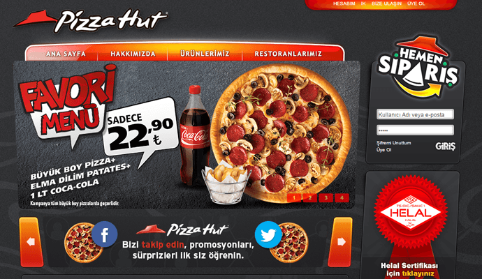 hediye çeki kodları Pizza Hut