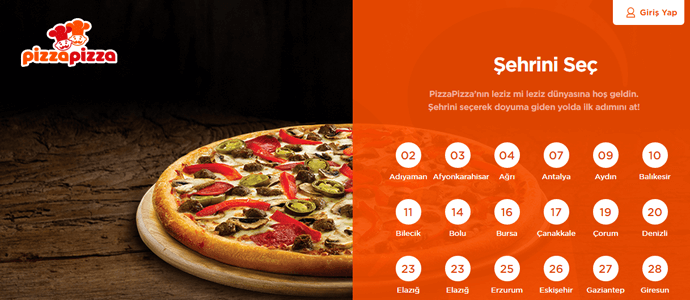 Pizza Pizza sipariş ver Terra Pizza sipariş ver