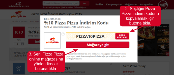 Pizza Pizza indirim kodu nasıl kullanılır? Terra Pizza indirim kodu nasıl kullanılır?