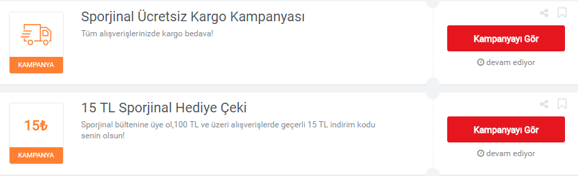 sporjinal indirim kodları