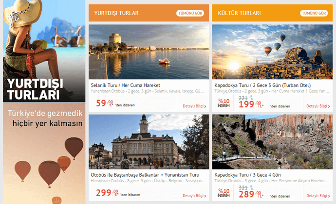 Tatilbudur.com sitesinde uygun fiyatlar