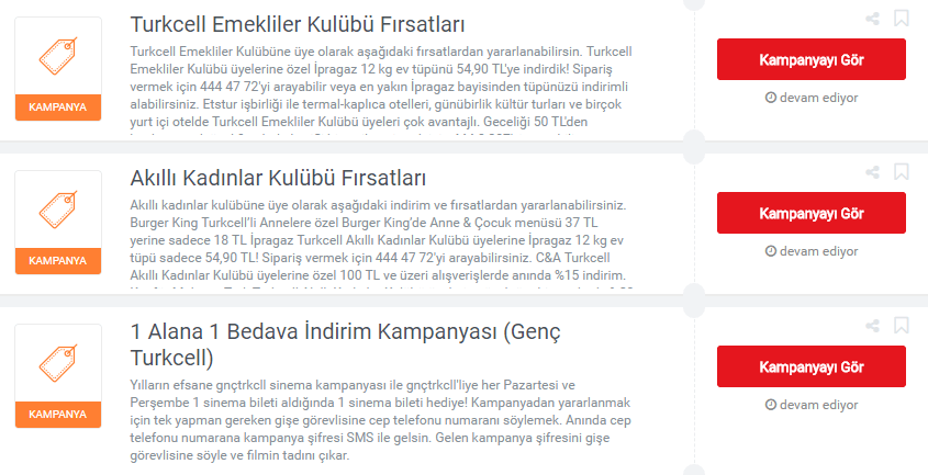 Turkcell İndirimleri