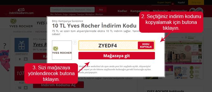 Yves Rocher indirim kodunu kopyala