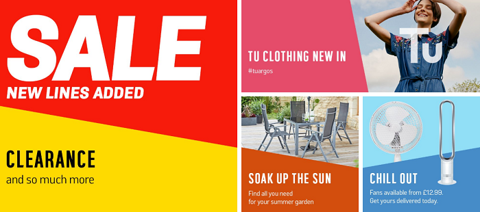 Sale items at Argos