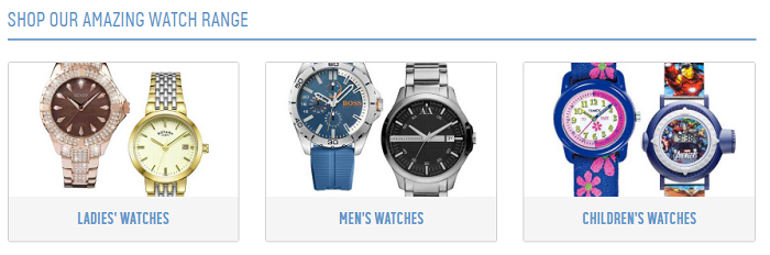 Quality watches at Argos