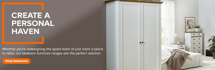 B&Q website B&Q website