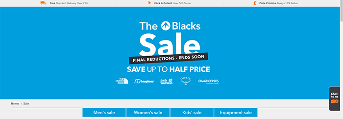 Blacks sale Blacks sale