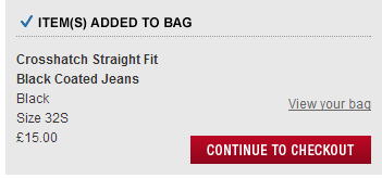 Burton Items Added to Basket Information Box Burton Items Added to Basket Information Box