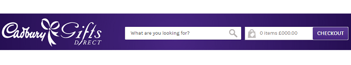 Cadbury Gifts Direct website Cadbury Gifts Direct website