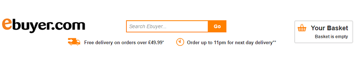 eBuyer website eBuyer website