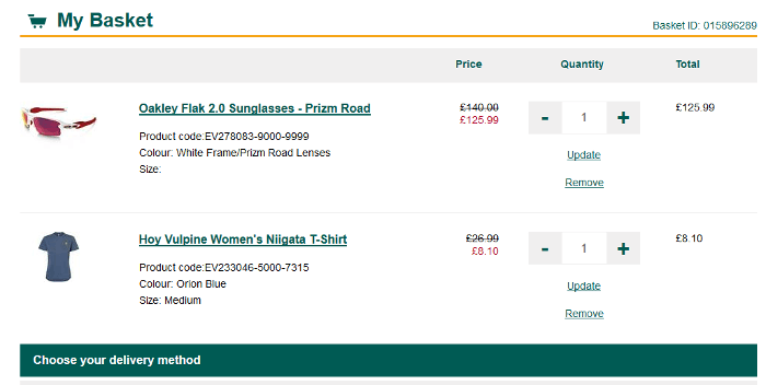 Evans Cycles basket Evans Cycles basket