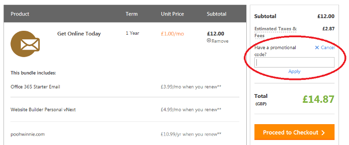 Best godaddy online promo code