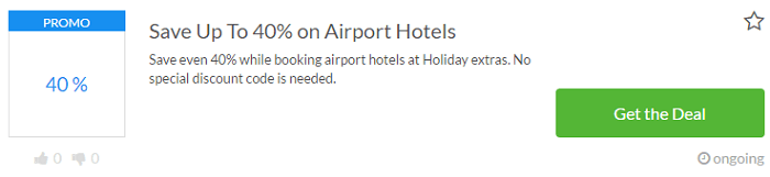 Holiday extras voucher Holiday extras voucher