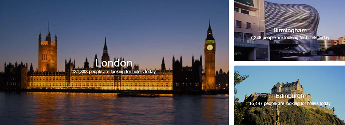 Domestic travel via hotels.com