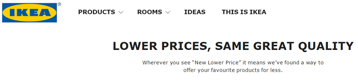 Ikea website Ikea website