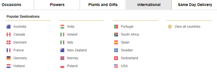 International delivery is available