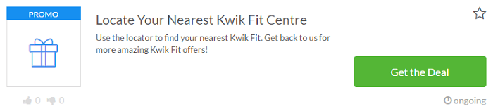 Kwik Fit voucher Kwik Fit voucher