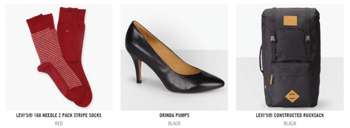 Levi's accessories shop Levi's for the best Levis discount codes