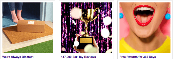 Lovehoney features Lovehoney features